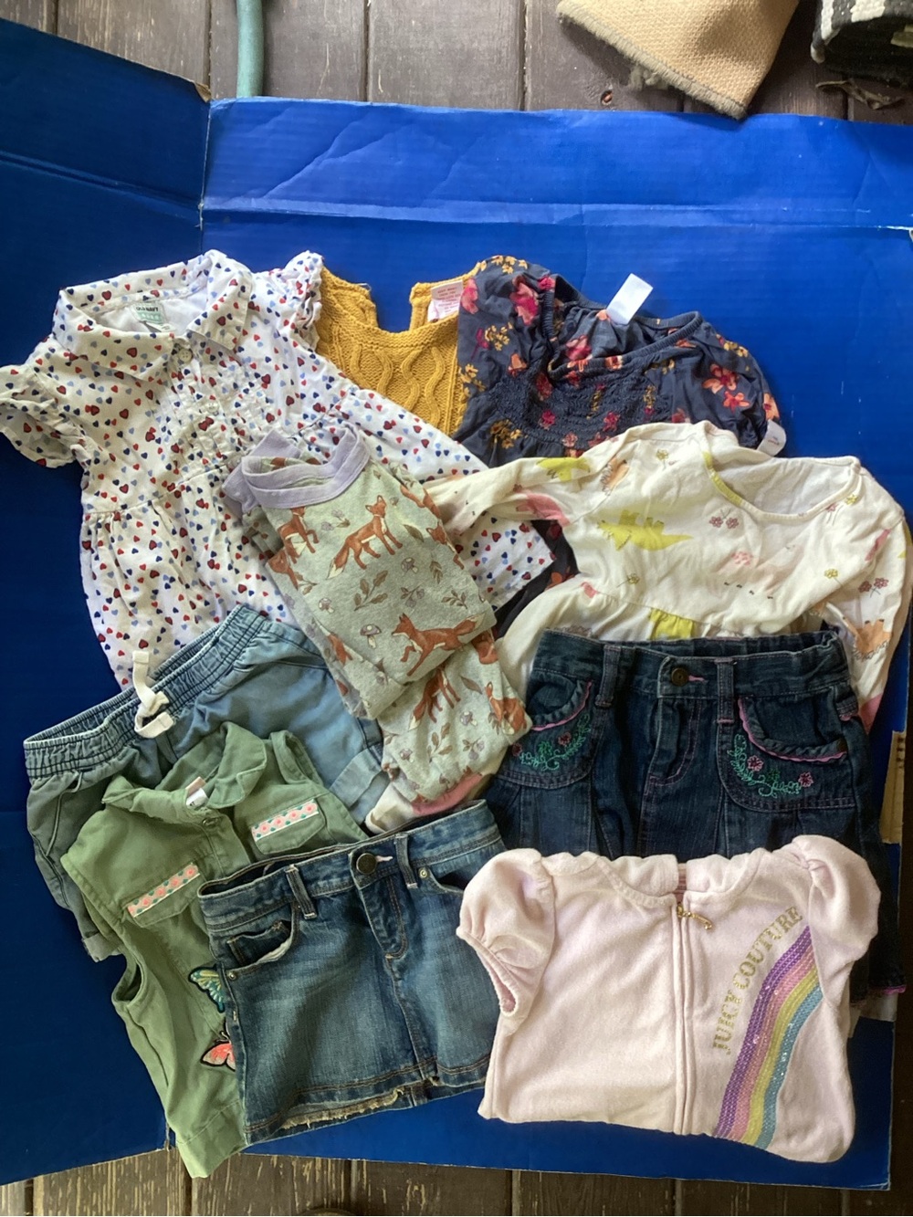 Bundle of 10 Girls' Dress & Top Lot Assorted Colors, Size 4T